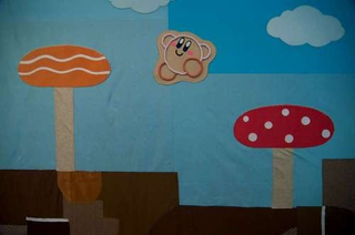 Illustration for article titled The Making of an Epic Yarn Kirby Room